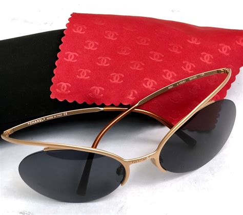 women vintage chanel sunglasses|Chanel sunglasses with clear sides.